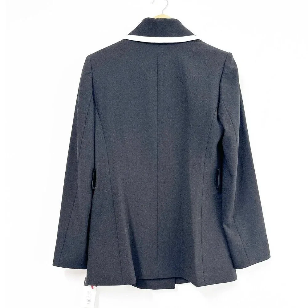 Tahari ASL Women's Black Shawl Collar Blazer Jacket Size 8